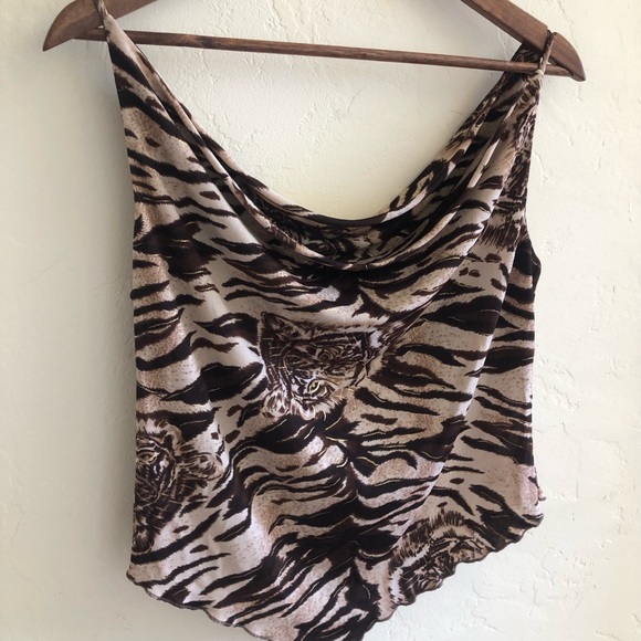 Slinky 90’s mesh animal print tank top - Picture 4 of 4
